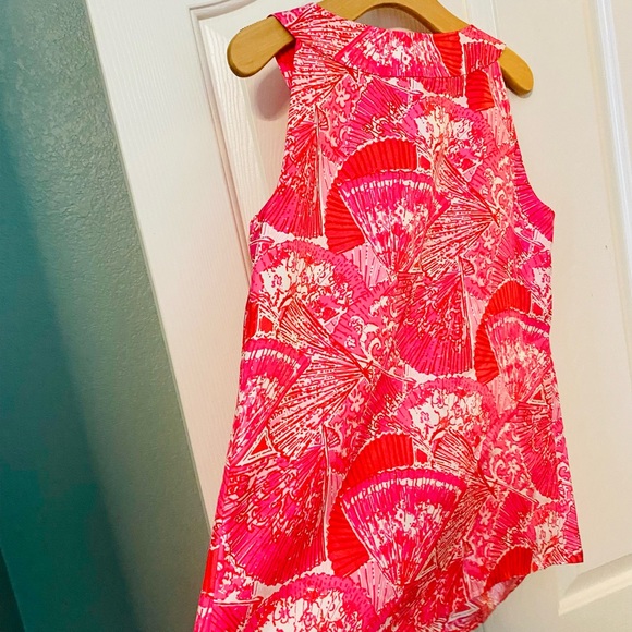 NWT Lilly Pulitzer Rylan Silk Punch Pink Printed Sleeveless Top - Picture 7 of 10